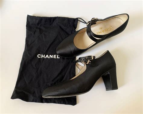 gold vintage chanel mary jane shoe|elegant mary jane shoes.